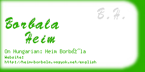 borbala heim business card